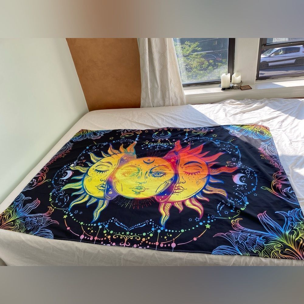 Astrological/ Whimsy Goth Moon and Sun Poster
